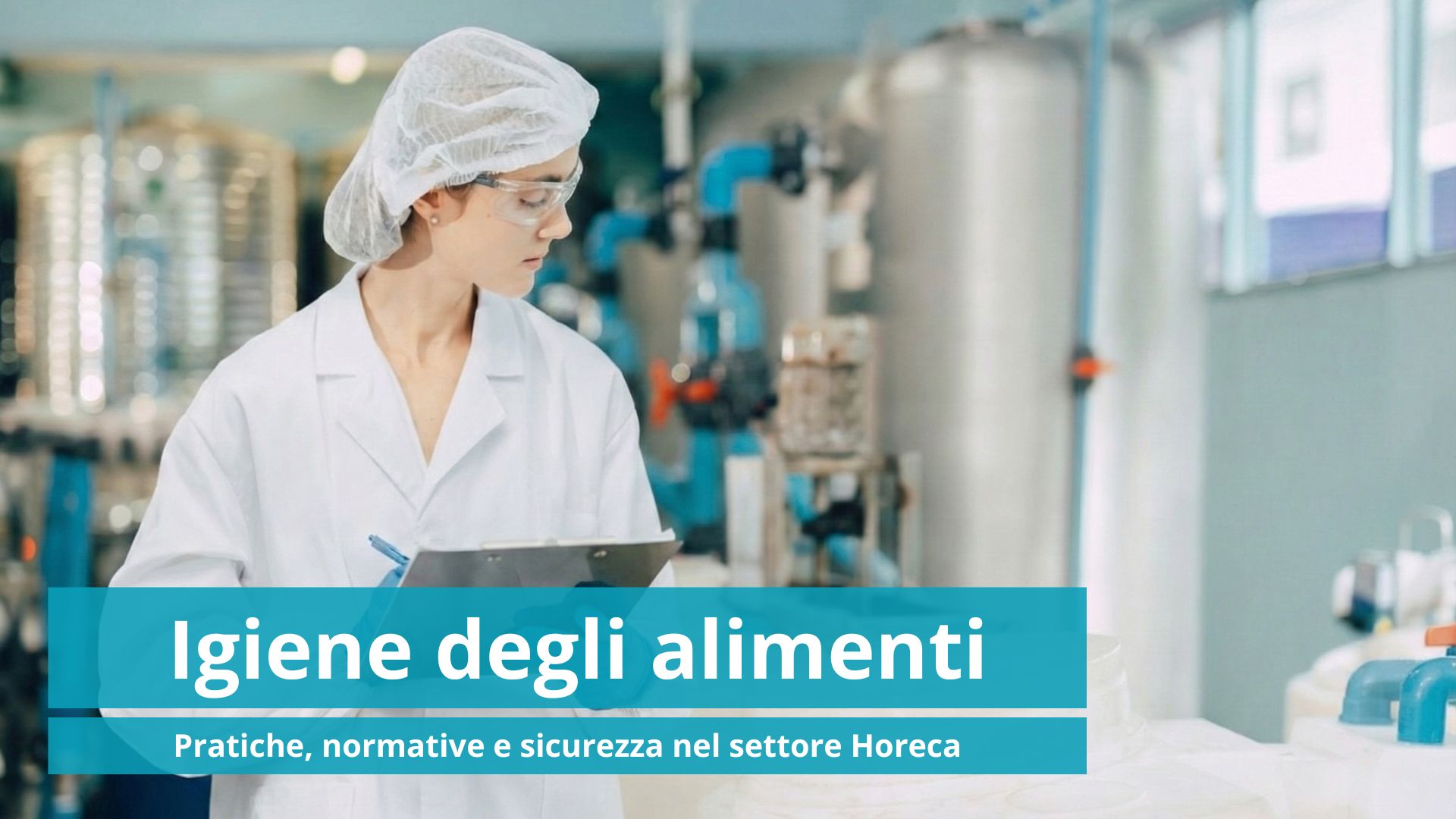 tecnico alimentare che fa un'analisi su un processo alimentare