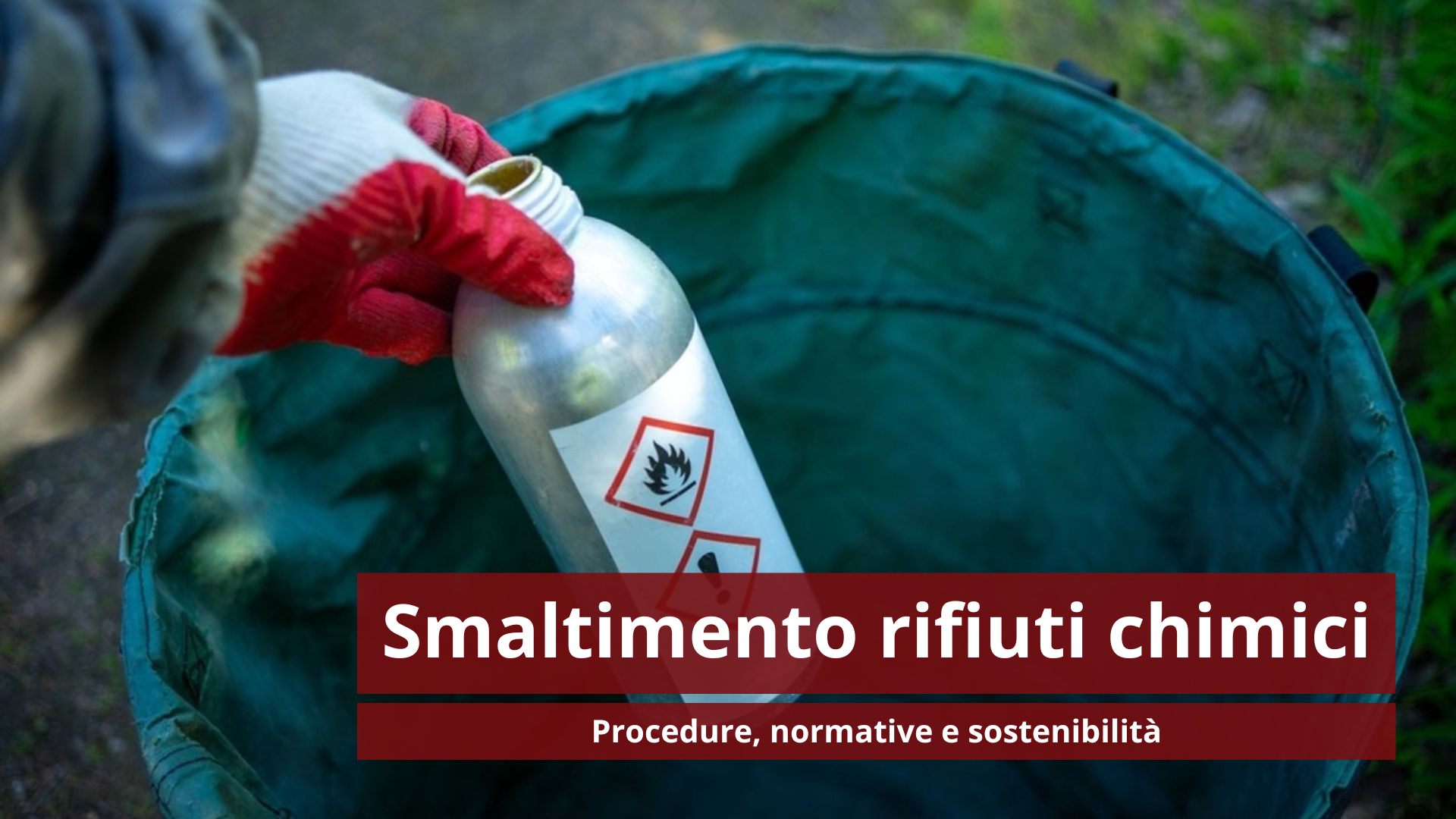 smaltimento dei rifiuti chimici di laboratorio